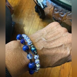 Men’s/Unisex Floral Porcelain Bracelet💙